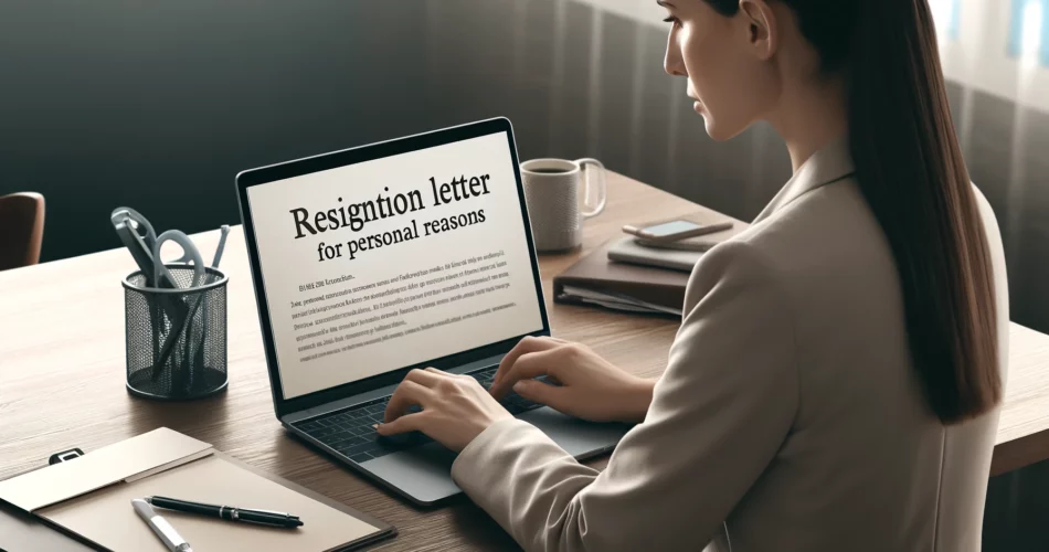 Resignation Letter For Personal Reasons