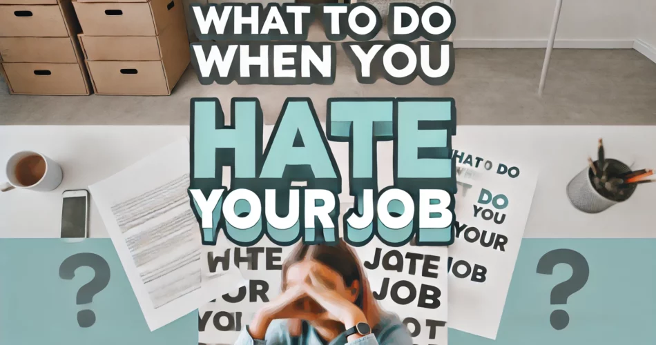 What to Do When You Hate Your Job